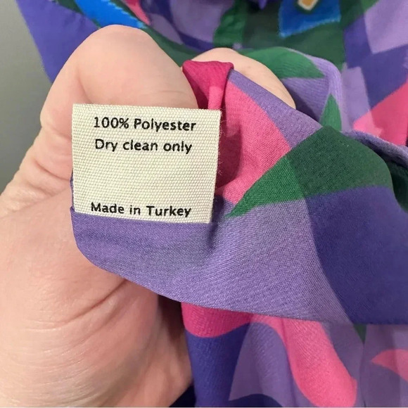 NWT ANIM Dress ANIM Helmut Purple Floral Halter Mini Dress Size Medium - Picture 5 of 8